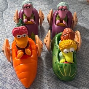 Bundle of 4 Fraggle Rock McDonald’s Toys Vintage
